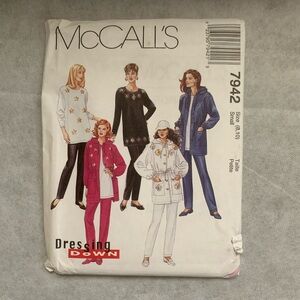 McCall's 7942 Jacket, Tunic and Pull-on Pants Sewing Pattern, Size 8-10 Uncut